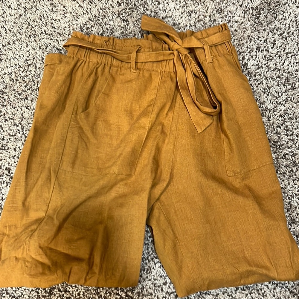 Mustard Tie Pants, size small